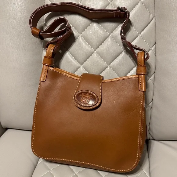 Dooney & Bourke Tan Leather Shoulder Bag - Picture 1 of 5